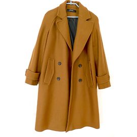 abrigo camel zara Coñac