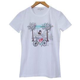 Céline White T-Shirt Tee Taille S SMALL Blanc