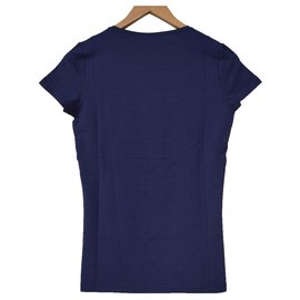 Céline-T-Shirt Blue T-Shirt Tee Taglia M MEDIA-Blu