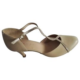 New Babies Jonak beige leather with glittery tie link 37 fr Beige