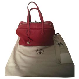 Hermès-Hermes Bag Victoria Red Nuevo Granate-Roja