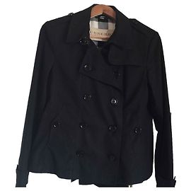 Burberry Brit Abrigos, Ropa de calle Negro