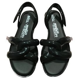 Melissa x Jeremy Scott bow sandals Black