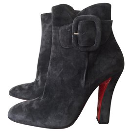 Christian Louboutin-Ankle Boots-Dark grey