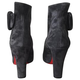 Christian Louboutin-Ankle Boots-Dark grey