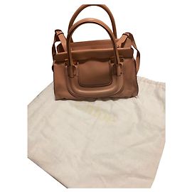 Chloé Leather Handbag Beige Beige