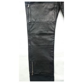3.1 Phillip Lim-3.1 Phillip Lim Leather trousers, Size US 2 (XS)-Black