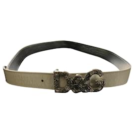 Dolce & Gabbana-Belts-White