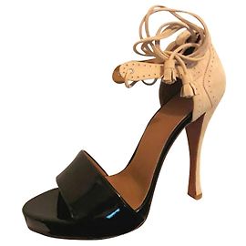 Hermès Sandals Black Beige