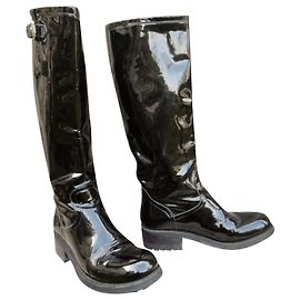 Free Lance Botas Lance gratuitas modelo Geronimo en charol. Negro