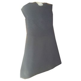 Robe noire zara tweed coton polyester Noir