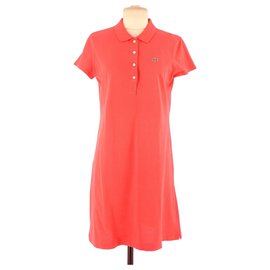 Lacoste Vestido Naranja