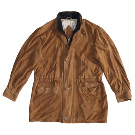 Yves Saint Laurent-Blazers Jackets-Brown