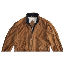 Yves Saint Laurent-Blazers Jackets-Brown