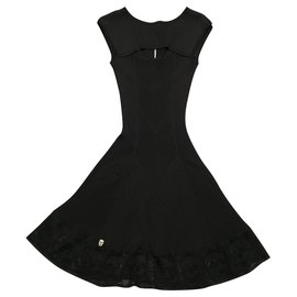 Philipp Plein Kleid schwarz Viscose Schwarz
