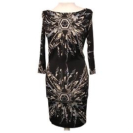 Robe Philipp Plein Noire en Viscose Multicolore