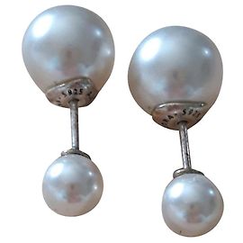 Pandora Boucles d'oreilles Blanc cassé