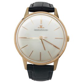 Jaeger Lecoultre-Jaeger Lecoultre watch in pink gold on leather.-Other