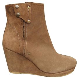 bottines compensées Maje modèle H12Quessie Marron clair