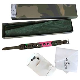 Valentino Garavani Pulseira de camuflagem Verde