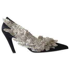 Balenciaga-Slash Balenciaga Heels-Black