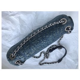 Chanel-Umhängetasche aus Crossbody-Denim-Blau