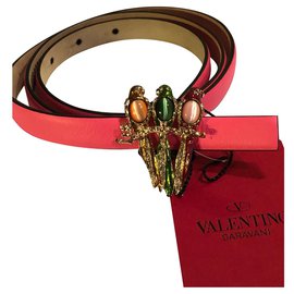 Valentino Garavani Cinturón de valentino Rosa