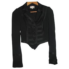 Temperley London Chaqueta estilo militar estilo esmoquin Negro