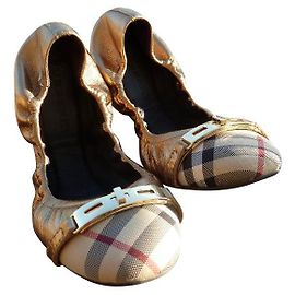 Burberry Ballerines Doré