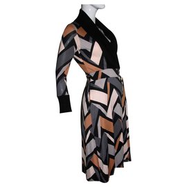 Diane Von Furstenberg-DvF Zerlina silk wrap dress-Multicor
