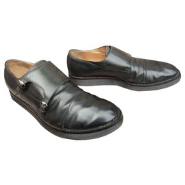 Gucci-zapatos de monje tamaño Gucci 43 1/2-Negro