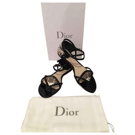 Christian Dior-Sandálias-Preto