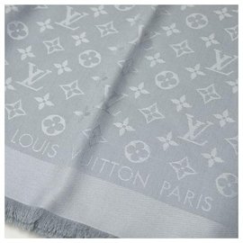 Louis Vuitton-Écharpe monogramme-Gris