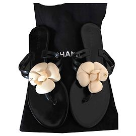 Chanel Infradito Camelia Nero