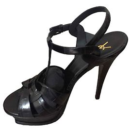 Yves Saint Laurent Tribute crocodile print Black