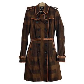 Edição de passarela da Burberry Prorsum Marrom Preto Multicor