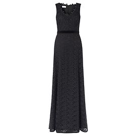 Hobbs Rhoswen Kleid aus schwarzer Guipure-Spitze Schwarz