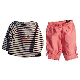 3pommes T-shirt da menina e bermudas 6 meses de idade. marcado 3 maçãs Outro