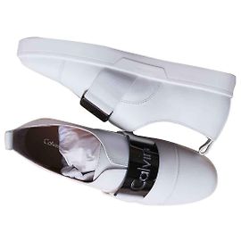Baskets Calvin Klein neuve Argenté Blanc