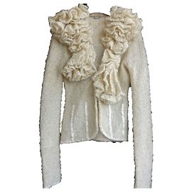 Strickjacke von Roberto Cavalli Creme