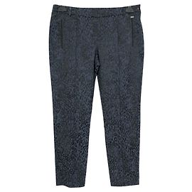 IKKS Pantalon Panther Leopard 42 Noir Bleu foncé