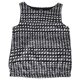 Marc Cain Houndstooth top s Negro Blanco
