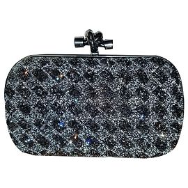 Bottega Veneta Clutch Metallic Stahl Metallisch
