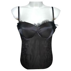 Corsetto in satin nero LA PERLA Nero