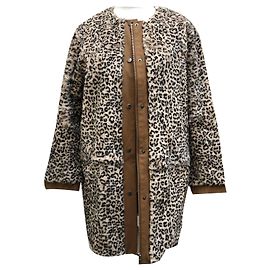 Vanessa Bruno Athe Desmond Coat Leopard print