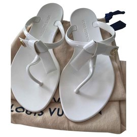 Louis Vuitton-Infradito Louis Vuitton-Bianco