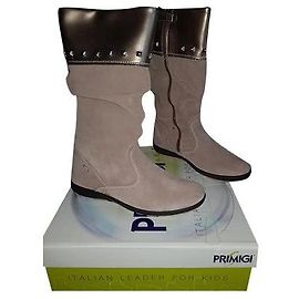 Autre Marque Primigi Boots Beige Deerskin Size 34 Beige