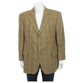 Yves Saint Laurent Blazer Jacket Wool Multicolors Multiple colors