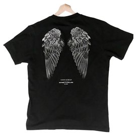 Autre Marque-Camiseta de alas de marcelo burlon.-Negro