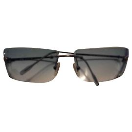 Gafas de sol Versace plateadas de acero Plata